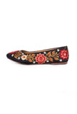 Shirim Black Fulkari Jutti