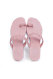 Baby Pink Knotted Cruelty Free Leather Sandals