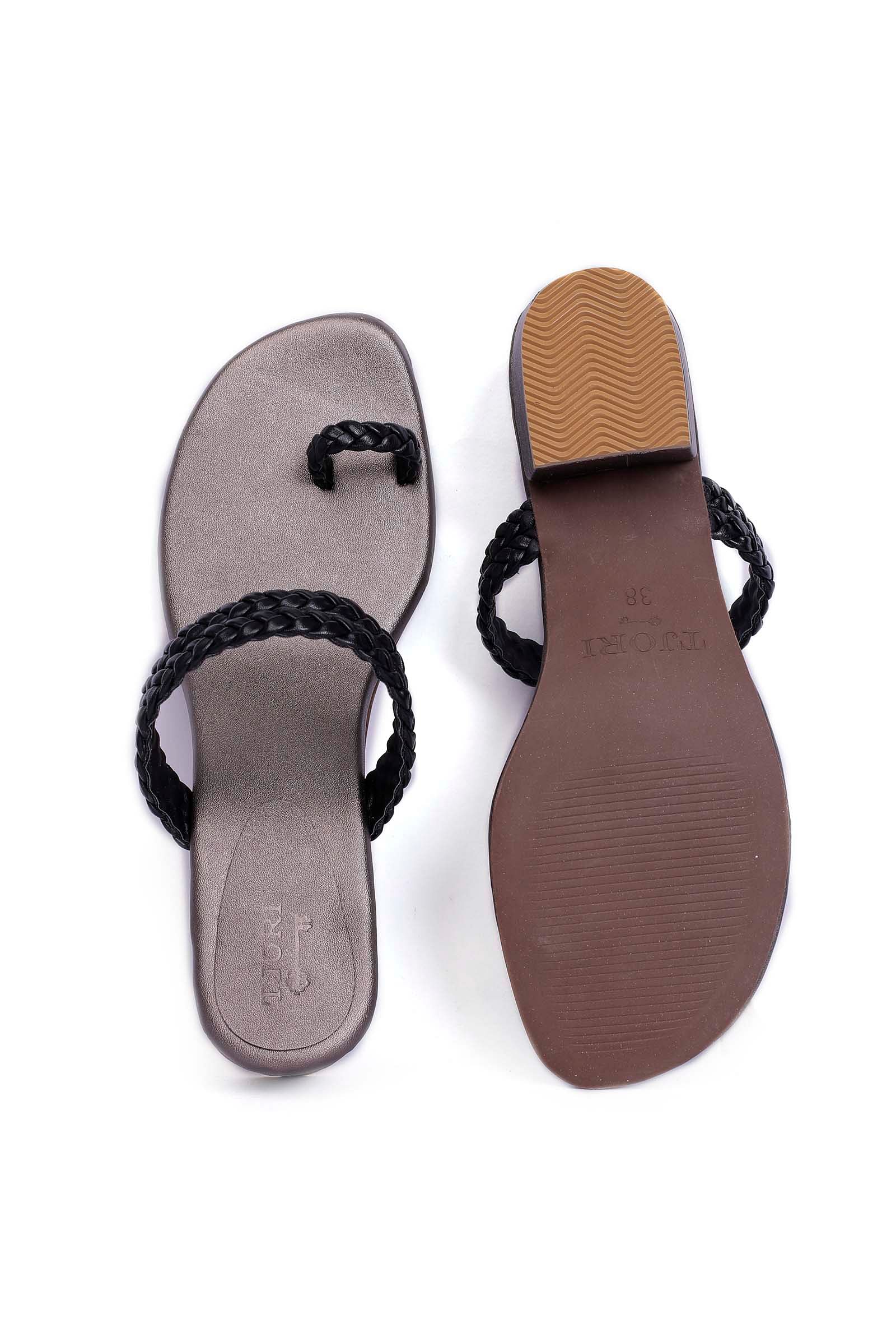 Ice Grey Knotted Cruelty Free Leather Sandals