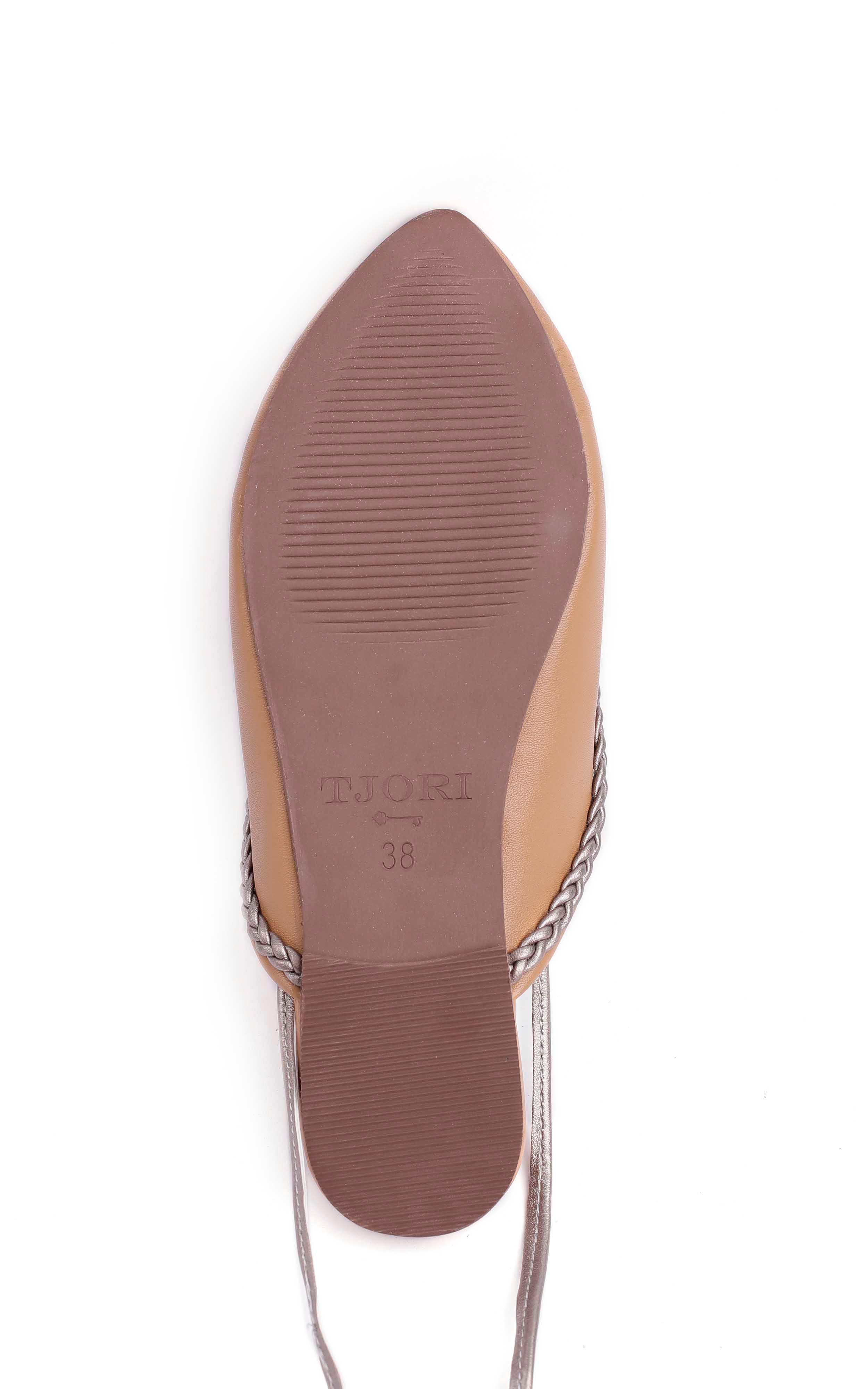 Rosa Brown Cruelty Free Leather Mules