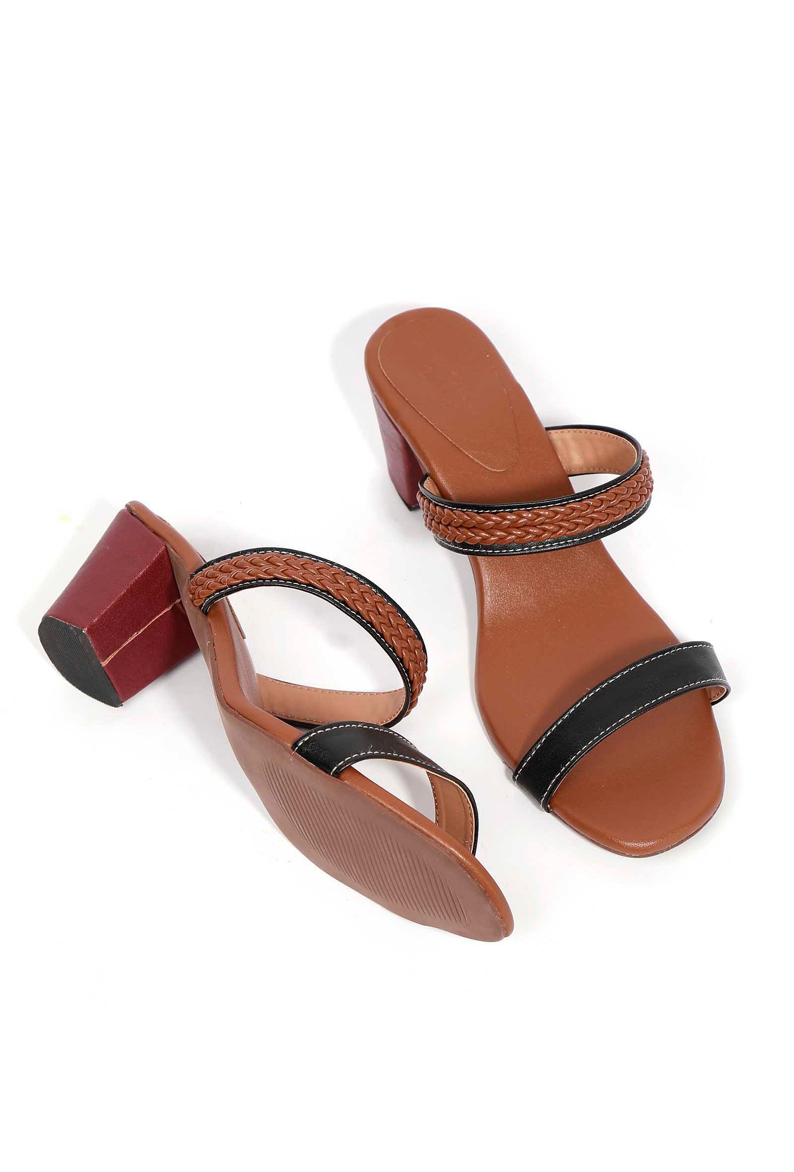 Buy Brown Heeled Sandals for Women by HI-ATTITUDE Online | Ajio.com