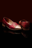 Pink Brocade Loafers