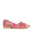 Pink Brocade Loafers