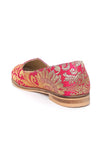 Pink Brocade Loafers