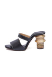 Adele Black Stamp Heels