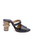 Adele Black Stamp Heels