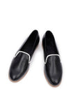 Black Cruelty Free Leather Loafers