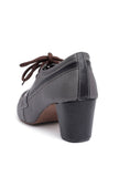 Grey Cruelty Free Hand Work Oxford Heel Boots