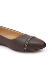 Coco Brown Chain Cruelty-Free Leather Mules