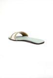 Sky Blue Cruelty-Free Leather Flats