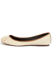 Cream White Cruelty Free Leather Flat Ballerinas