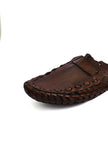 Scarlet Brown Pure Leather Kolhapuri Buntos Sandals