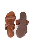 Light Brown Strap Sliders