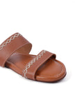 Light Brown Strap Sliders
