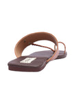 Jet Black Slip-On Flats With Braided Straps & Insole Cushion Padding