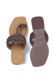 Brown Cruelty free Leather inspired Kolhapuri