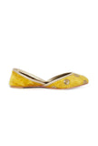 Mustard Yellow Contrast Velvet Jutti