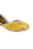 Mustard Yellow Contrast Velvet Jutti