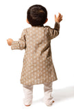 Dusky Brown Cotton Kurta Pyjama Set