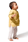 Mango Mustard Cotton  Kurta Pyjama Set