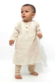 Set of 2 - Golgala Silver Malmal Kurta Pyjama