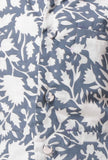 Set of 3 - Fred Blue Jacket with White Kurta Pyjama Set