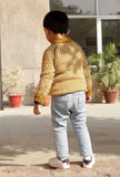 Happy Mustard Yellow Hand Knitted Sweater