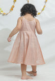 Peach Pink Chanderi Dress