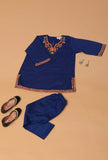 Royal Blue Pure Woollen Phiran set