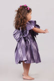 Violet Ikat Gathered Kurta