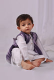 Purple Ikat Nehru Jacket