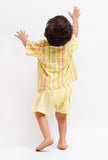 Set Of 2: Yellow Striped Shirt and Yellow shorts