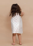 Off-White check with Polka Dot Printed Dress