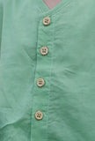 Set Of 2: Noddy Green Cotton Shirt And Green Short
