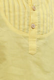 Set Of 2: Sunrise Yellow Cotton Shirt And Yellow Short