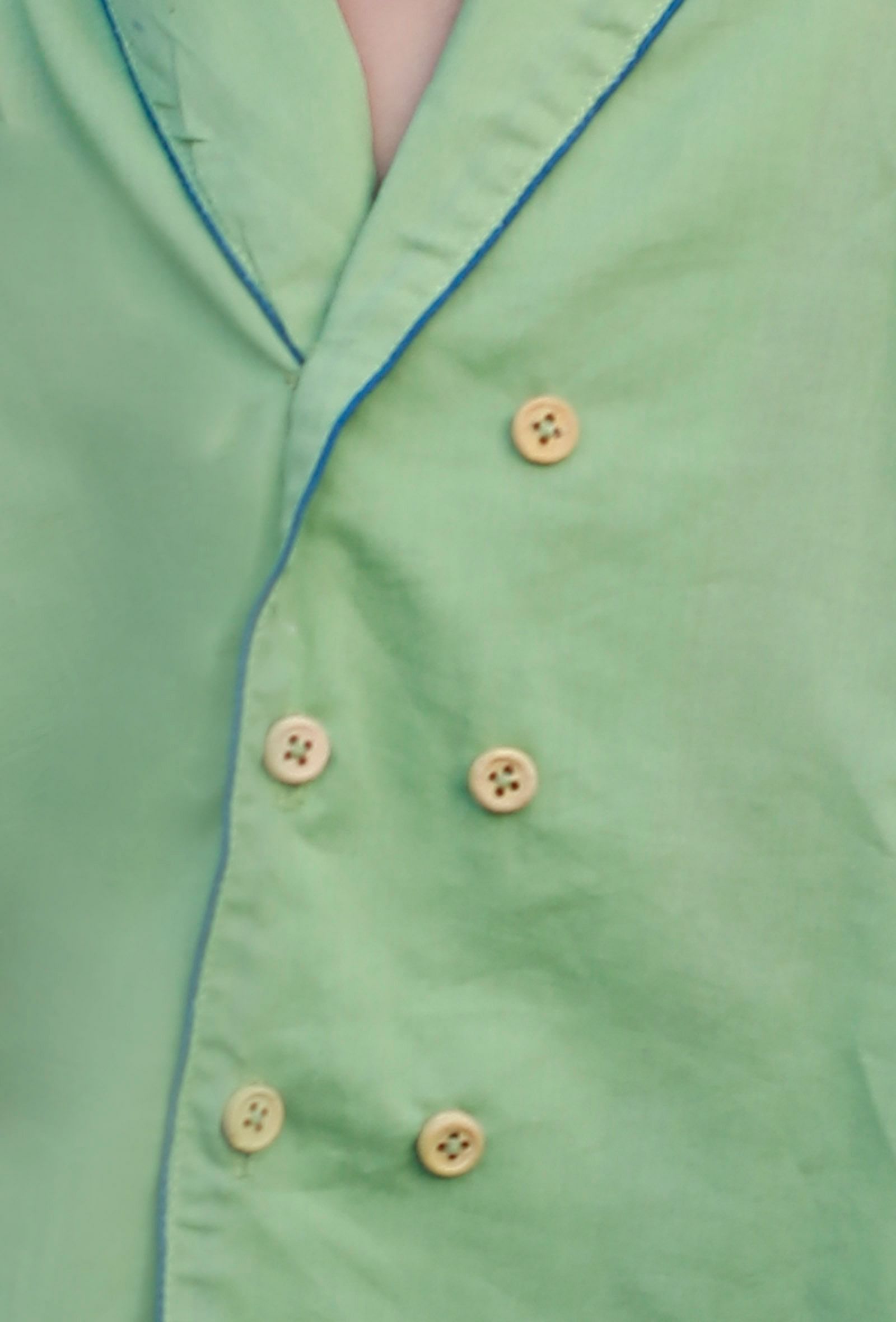 Set Of 2: Betty Green Cotton Shirt And Green Pyjama