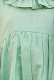 Set Of 2: Oly Green Cotton Shirt And Green Pant