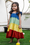 Daria Multi Color Cotton Dress