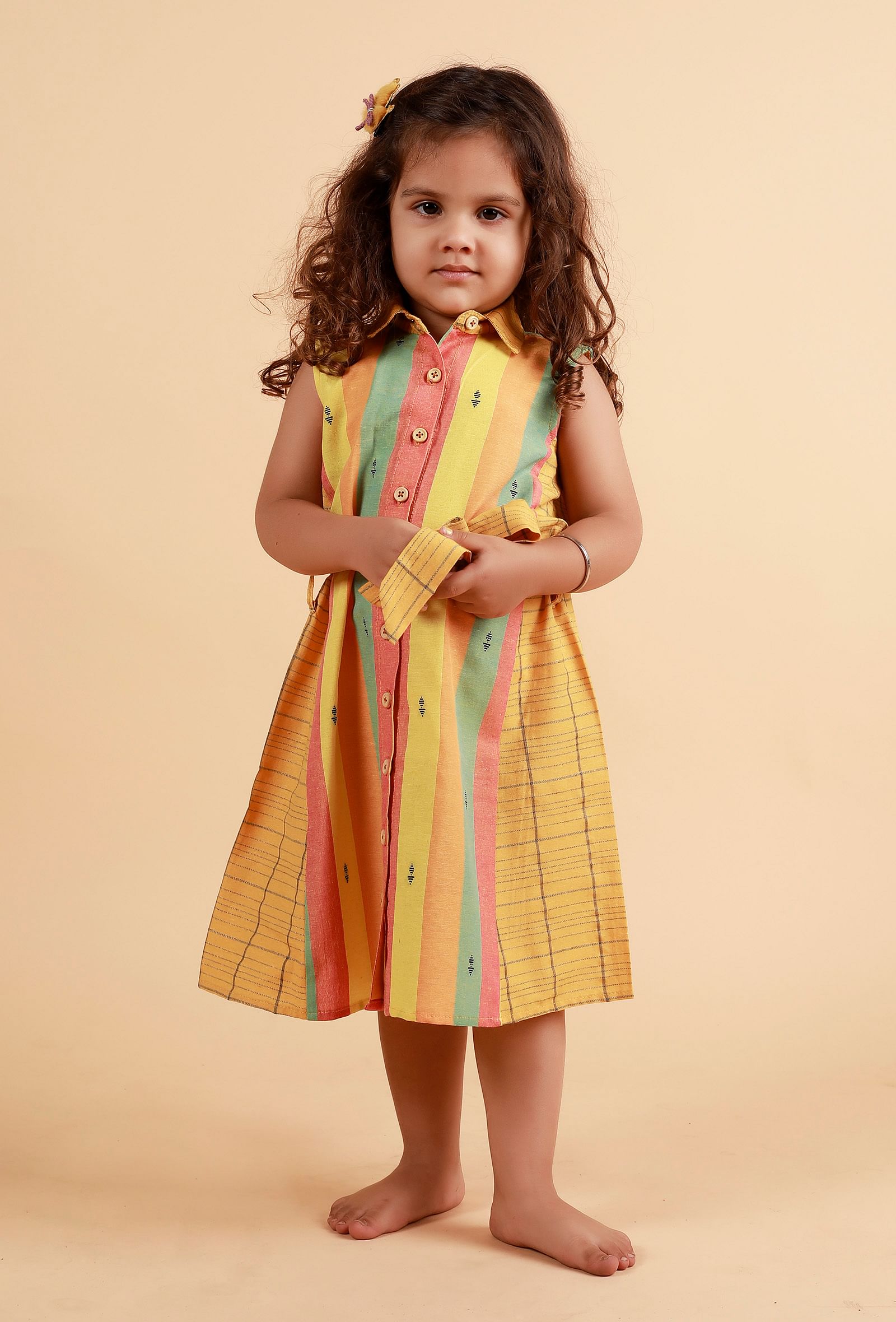 Mustard online stripe dress