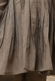 Set Of 2: Greyish Brown Mul Mul Kurta With Pants