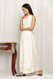 Off White Rayon Kurta