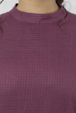 Iya Plain Purple Halter Neck Straight Fit Kota Kurta