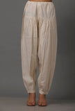 Set of 2: White Pure cotton Kurta with Pants