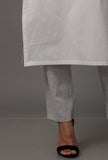 White Pure Woven Cotton Kurta