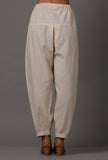 Set of 2: Maroon Pure Woven Cotton Kurta and Pants