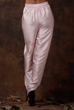 Baby Pink Satin Dhoti