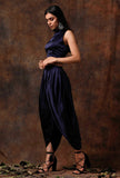 Blue Satin Blouse