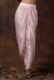 Set of 2 : Baby Pink Satin Slip Blouse and Dhoti