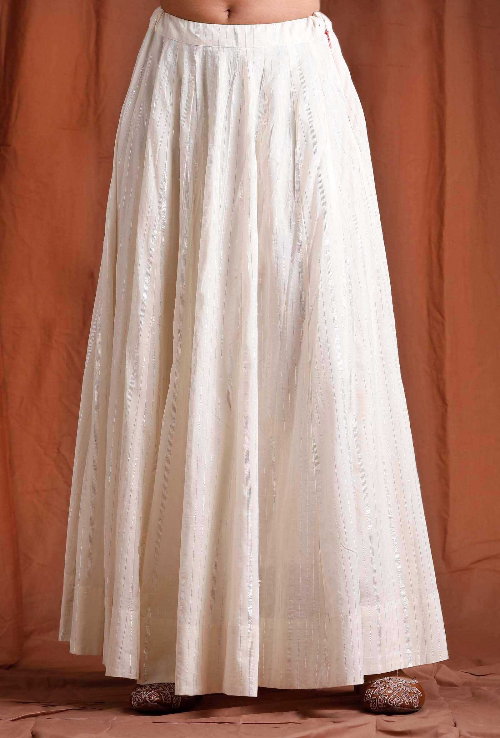 Biba Ethnic Skirts : Buy Biba Off White Printed Skirt Online | Nykaa  Fashion.