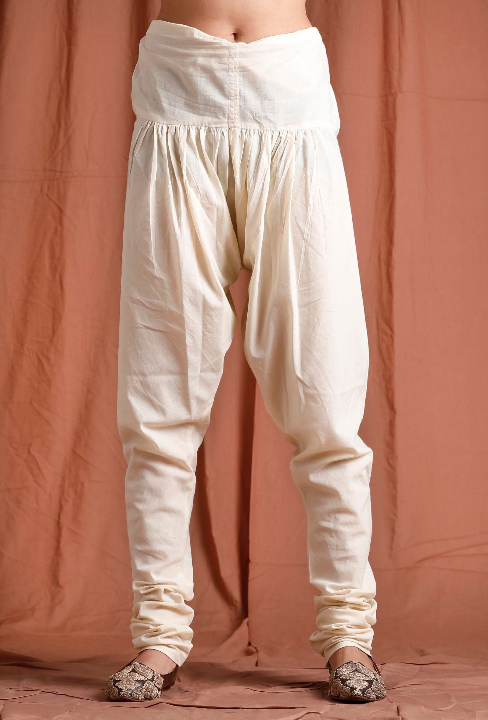 Buy Offwhite Pyjamas  Churidars for Men by Abhiyuthan Online  Ajiocom